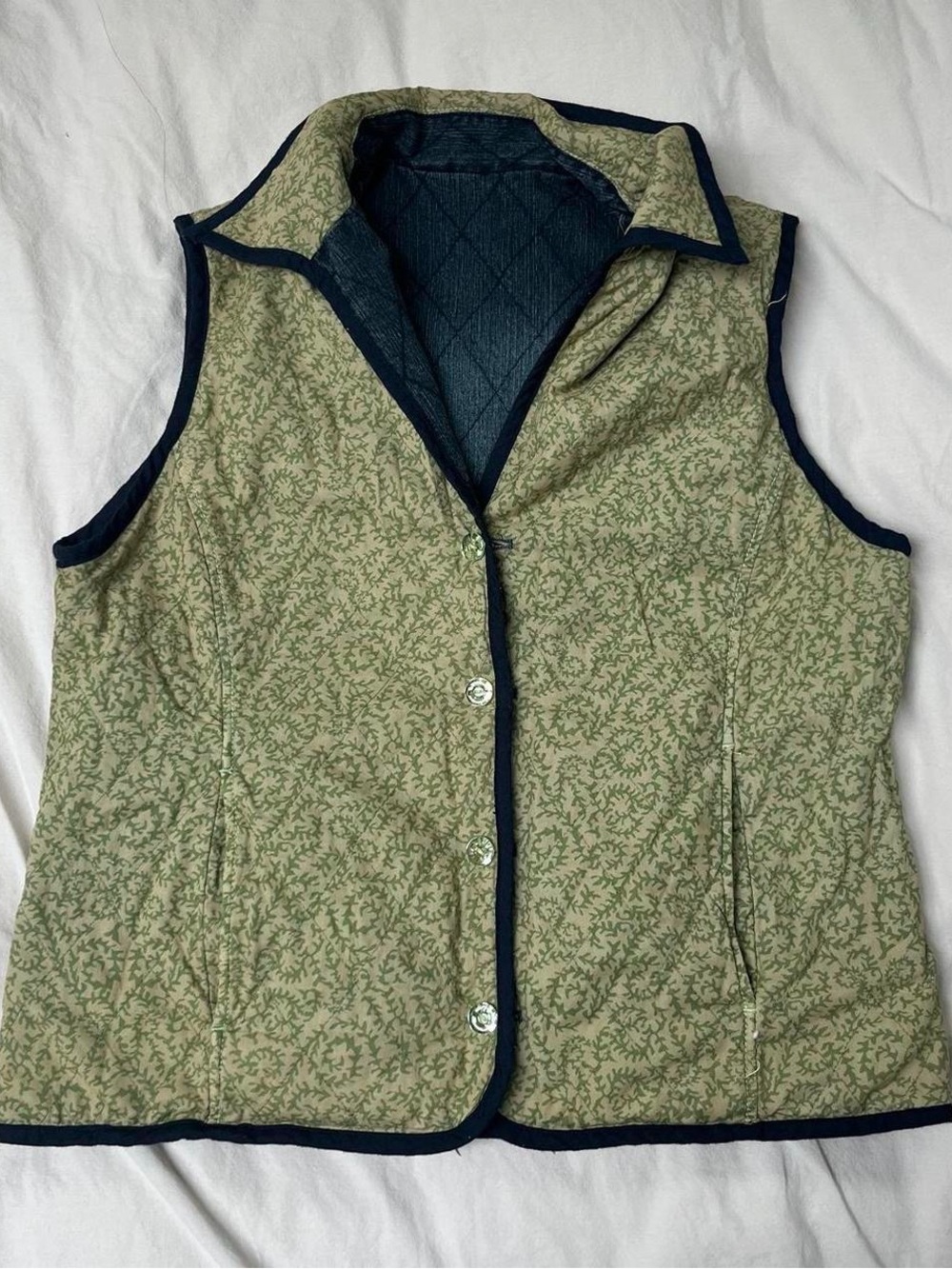 Women’s‎ Tabi Reversible Quilted And Denim Vest